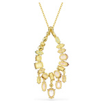 Gema pendant Mixed cuts, Multicolored, Gold-tone plated